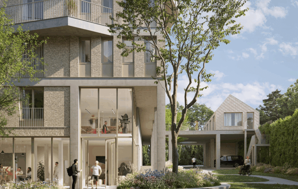 1ere pierre du Projet UniHive: l’UMONS étend son offre de logements étudiants et inclusifs à Mons