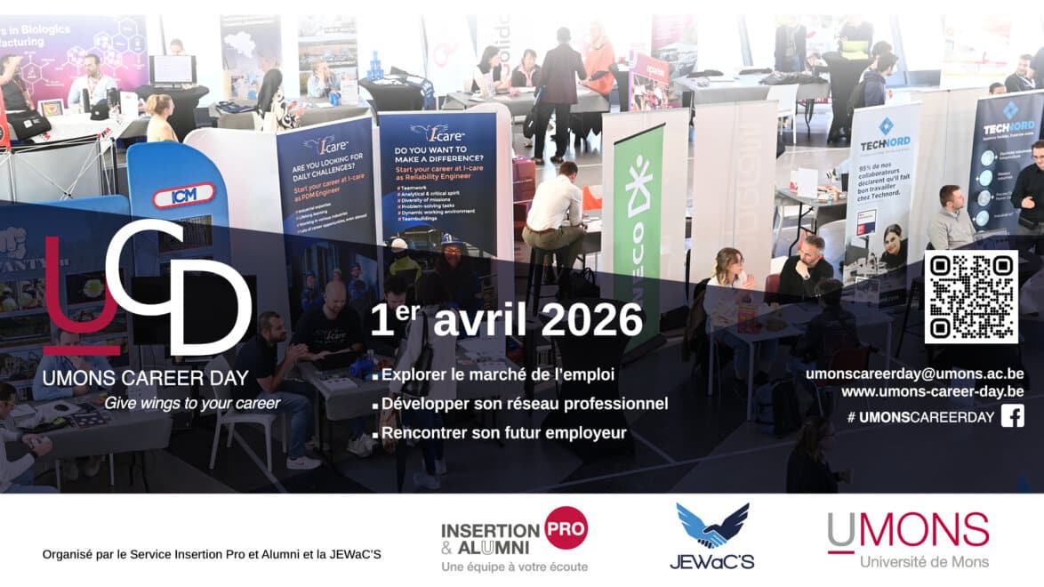 Photo illustrant l’événement suivant: UMONS Career Day 2026, le salon emploi de l'Université de Mons