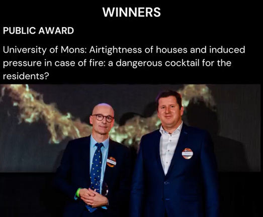 Le prix du public décerné à l’UMONS aux FireForum Awards 2021!
