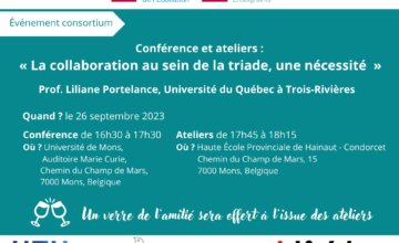 Invitation : Conférence et ateliers sur la formation des futurs enseignants (événement consortium)