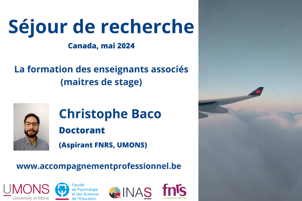 Séjour de recherche 2024 – Christophe Baco