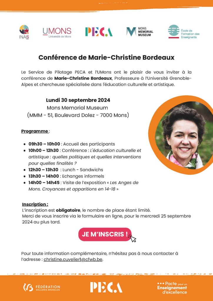 Conférence : L'éducation culturelle et artistique : quelles politiques et quelles interventions pour quelles finalités ?