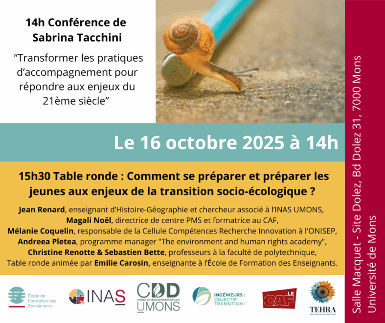 Photo illustrant l’événement suivant: Comment se préparer et préparer les jeunes aux enjeux de la transition socio-écologique ?
