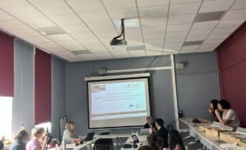 Visite de Cathy Perret de l'Université de Bourgogne-Europe à l'Université de Mons