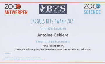 Un chercheur de l’UMONS remporte le prix du public lors des Jacques Kets Awards