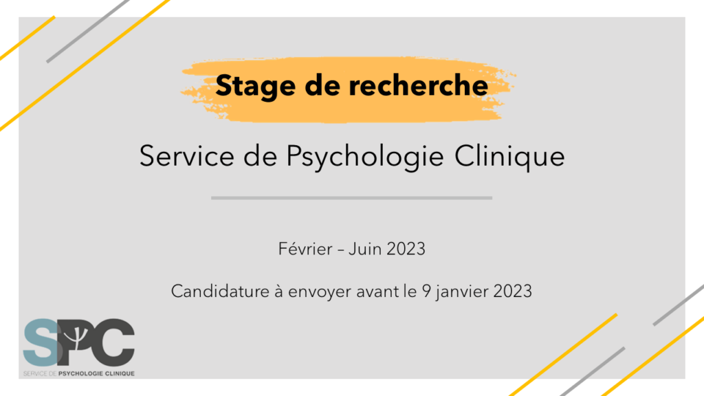 Actualités Du Service Service Fpse Psychologie Clinique 2343