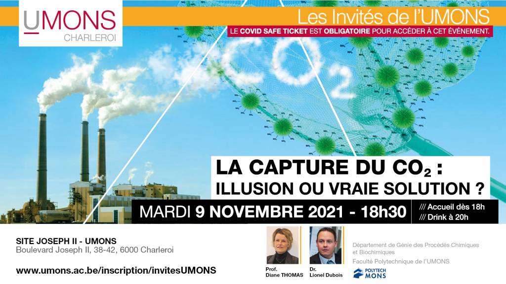 Les Invités de l'UMONS - conférence la capture du CO2 : illusion ou vraie solution ?