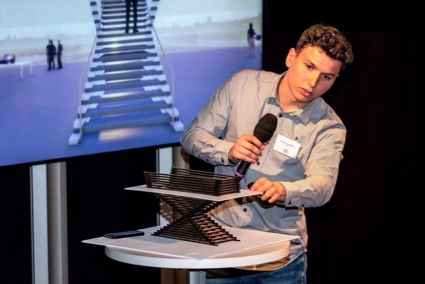 Un étudiant en archi brille à un concours international de conception d’escaliers à Lyon