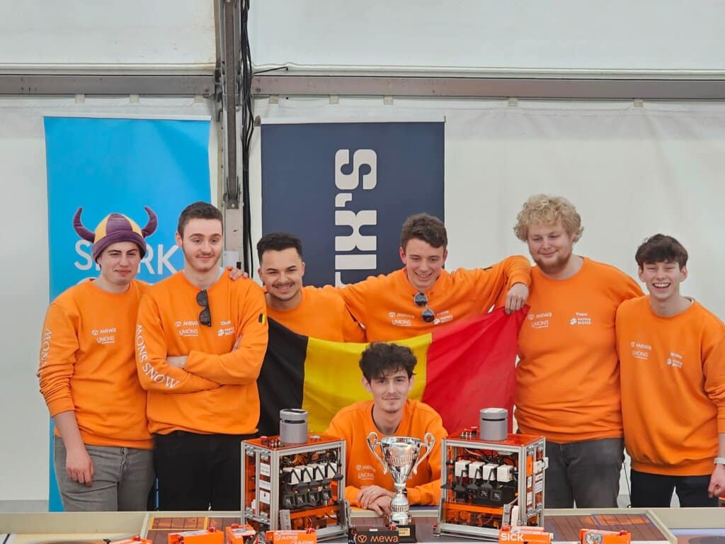 La Faculté Polytechnique de l’UMONS sacrée championne de Belgique de robotique pour la troisième fois consécutive