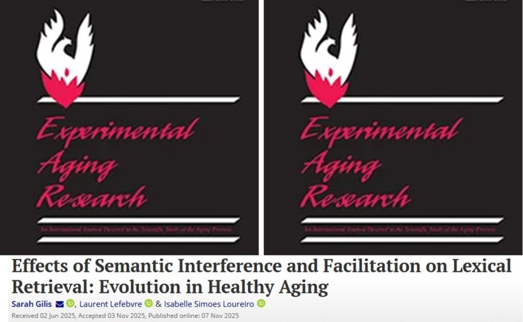Nouvelle Publication : Effects of Semantic Interference and Facilitation on Lexical Retrieval: Evolution in Healthy Aging