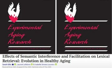 Nouvelle Publication : Effects of Semantic Interference and Facilitation on Lexical Retrieval: Evolution in Healthy Aging
