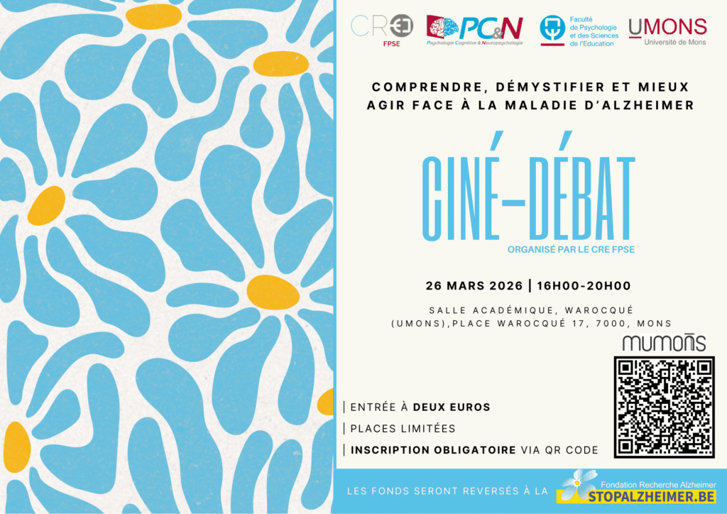 Jeudi 26/03/2026 | Soirée ciné-débat | Comprendre, démystifier et mieux agir face à la maladie d’Alzheimer
