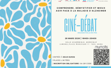 Jeudi 26/03/2026 | Soirée ciné-débat | Comprendre, démystifier et mieux agir face à la maladie d’Alzheimer