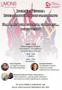 Affiche Journée d'étude: intercompréhension scandinave 
